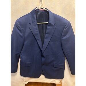 Tommy Hilfiger Mens Navy Blue Suit Jacket Blazer  with Two Button  Size  46 L